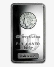 10 Oz Silver Bar - Silver, HD Png Download, Free Download