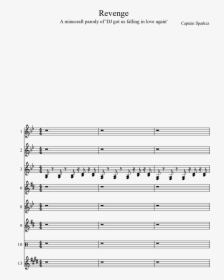 Revenge Sheet Music Composed By Captain Sparkez 1 Of - Sheet Music, HD Png Download, Free Download