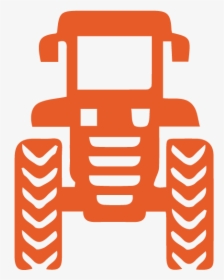 Sharkfarmer Icons Tractor Orange - Tractor, HD Png Download, Free Download