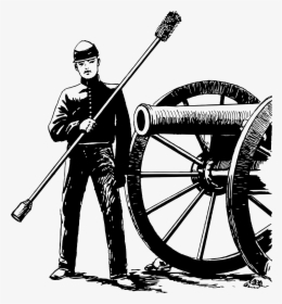 Cannon Artillery Gunner Vector Clipart Image - Cannon And Artillery Man Png, Transparent Png, Free Download