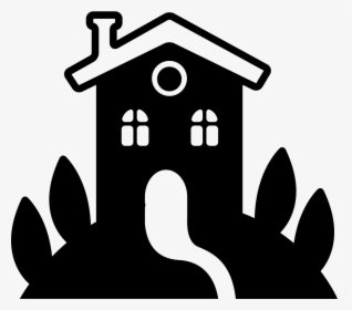 Rural Hotel House With Garden - Garden House Vector Png, Transparent Png, Free Download