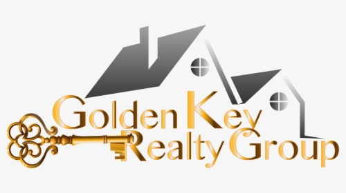 Golden Key Realty Group With House Background - Graphic Design, HD Png Download, Free Download