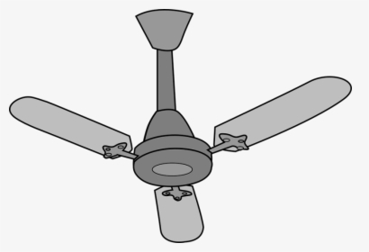 Electrical Ceiling Fan Png - Clip Art Of Fan, Transparent Png, Free Download