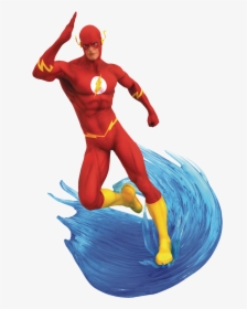 The Flash Dc Gallery 9” Pvc Diorama Statue - Flash Dc Gallery Figure, HD Png Download, Free Download