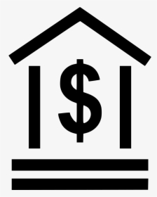 Banking Dollar Sign Business - Bank Icon Noun Project, HD Png Download, Free Download
