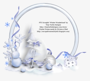 Soft Winter Colors Of This Kit As You Make Your Winter - Winter Wonderland Borders And Frames, HD Png Download, Free Download