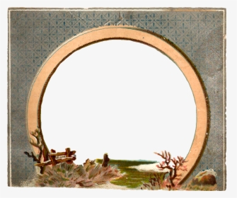 Free Digital Circle Frame With Winter Clip - Picture Frame, HD Png Download, Free Download