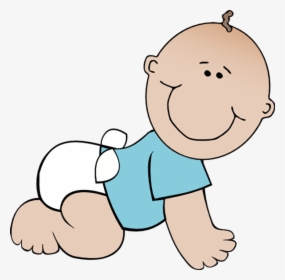 Baby Boy Crawling - Baby Crawling Clip Art, HD Png Download, Free Download