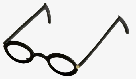 1 Inch Scale Black Round Frame Eyeglasses Dollhouse - Black Frame Eyeglasses, HD Png Download, Free Download