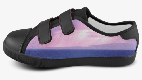 Purple Rain Velcro Canvas Kid"s Shoes - Skate Shoe, HD Png Download, Free Download