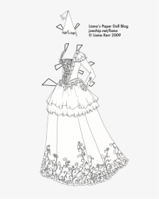 Paper Dolls Black And White Dress, HD Png Download, Free Download