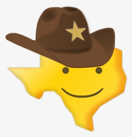 Texas Smiley Sticker - Blushing Cowboy Sad Cowboy Emoji, HD Png Download, Free Download