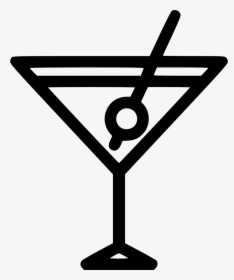 Martini Glass Wine Coctail Nightlife Party Png Icon - Nightlife Icon Png, Transparent Png, Free Download
