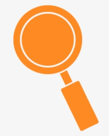 Orange Magnifying Glass Icon, HD Png Download, Free Download