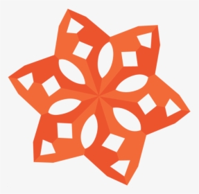 Illustration That Shows An Unfolded Paper Snowflake - Illustration, HD Png Download, Free Download