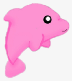 #dolphin #pink #cute - Cartoon, HD Png Download, Free Download
