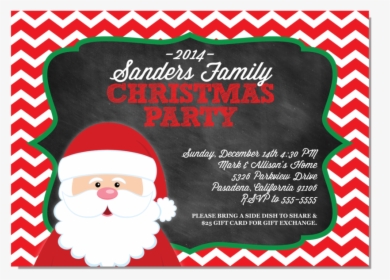 Santa Chalkboard Chevron, HD Png Download, Free Download