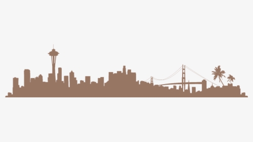 Seattle Skyline Silhouette, HD Png Download, Free Download
