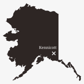 Map Showing The Location Of Kennicott - Alaska State Map Vector, HD Png Download, Free Download