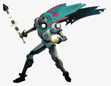 Robot Wearing A Cape Holding A Sword And Ball - Creature In The Well Png, Transparent Png, Free Download