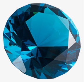 Light Blue Crystal Diamond Shape Paperweight Gem Display - Diamond, HD Png Download, Free Download