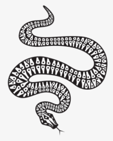 Snake Silhouette Monochrome - Gold Snake Png, Transparent Png, Free Download