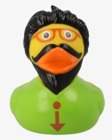 Hipster Rubber Duck - Rubber Duck, HD Png Download, Free Download