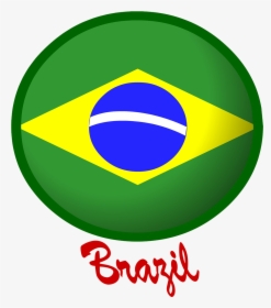 Brazil Flag Png Free Pic - Circle, Transparent Png, Free Download