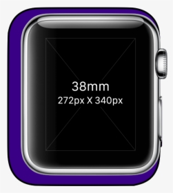 Overlayed-comparison - 38mm Apple Watch Actual Size, HD Png Download, Free Download