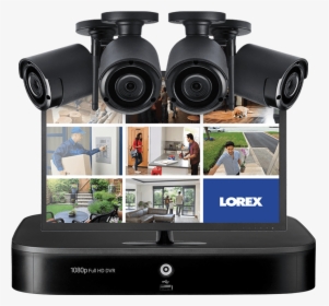 Complete Security Camera System With 4 Hd 1080p Wireless - Wireless Security Camera, HD Png Download, Free Download