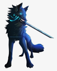 Tremur Male Rude At Times,quiet,confident, Strong,and - Anime Wolf With Sword, HD Png Download, Free Download