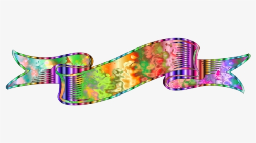 Waving Psychedelic Ribbon - Cat Grabs Treat, HD Png Download, Free Download