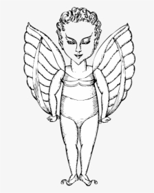 Child With Wings Vector Image - Malaikat Bersayap Vector, HD Png Download, Free Download