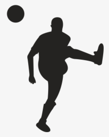 Football Player Futsal Silhouette - Free Vector Soccer Player, HD Png Download, Free Download