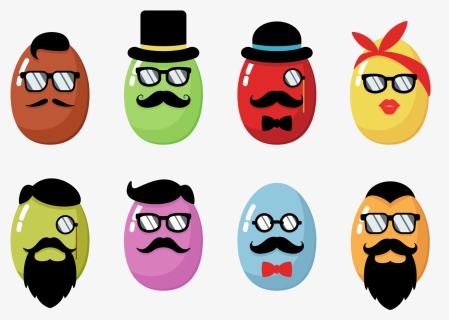 Hipster Easter Icons Vector - Easter, HD Png Download, Free Download
