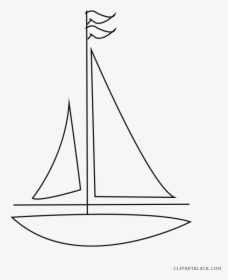 Transparent Banner Clipart Black And White - Sail, HD Png Download, Free Download