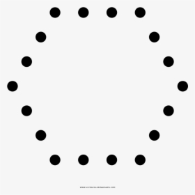 Dibujo De Hexágono Para Colorear - Circle, HD Png Download, Free Download