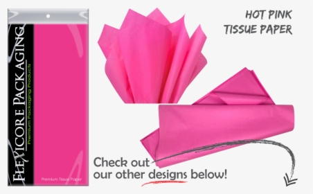 Hot Pink Bright Solid Gift Wrap Paper Tissue Sheets - Gift Wrapping, HD Png Download, Free Download