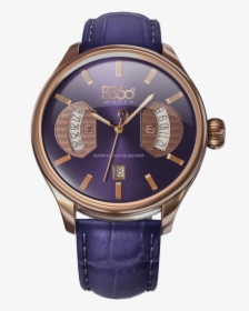 B Classic-navy Blue Gold Blue Watch - Watch, HD Png Download, Free Download