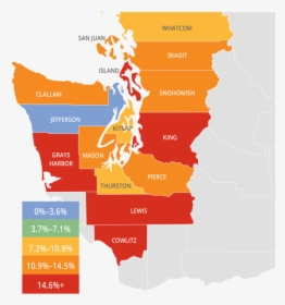 Washington State Real Estate Price Map, HD Png Download, Free Download