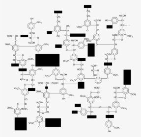 2000px-lignin Structure - Svg - Lignin Molecule, HD Png Download, Free Download