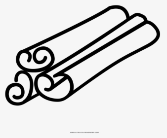 Cinnamon Sticks Coloring Page - Line Art, HD Png Download, Free Download