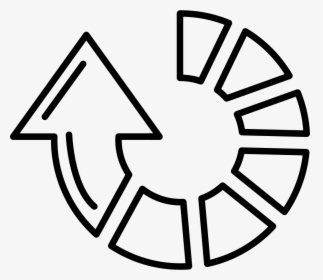 Clockwise Circular Arrow Of Gross Broken Outlined Line - Nlc India Logo, HD Png Download, Free Download