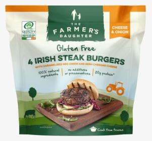 The Farmers Daughter Gluten Free Cheese And Onion Burgers - Farmers Daughter Burger Products, HD Png Download, Free Download