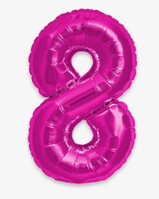 Pink - Number 8 Balloon Blue, HD Png Download, Free Download