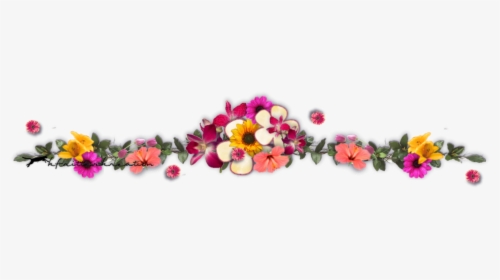 Ftestickers Flowers Bouquet Divider Border Colorful, HD Png Download, Free Download