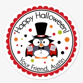 Dracula Owl Personalized Sticker - Strawberry Shortcake Birthday Giveaways, HD Png Download, Free Download