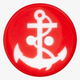 Polyester Button Anchor - Plastic Button - 18 Mm - Black, HD Png Download, Free Download