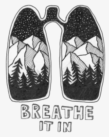 Nature Lung Illustration Sneakers-, HD Png Download, Free Download