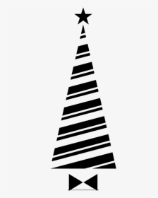Christmas Tree Coloring Page - Christmas Tree, HD Png Download, Free Download